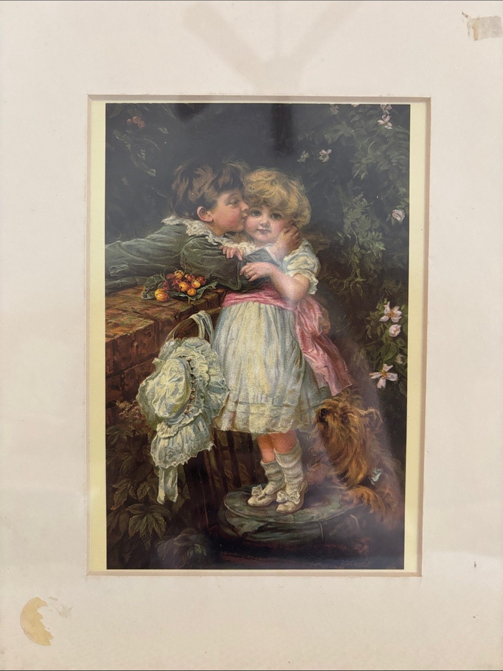 Frederick Morgan Over the Garden Wall Art Print A Pears Soap Ad 1910 Matted 8x10